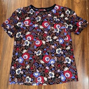 Marc by Marc Jacobs Floral Print Short Sleeve Top